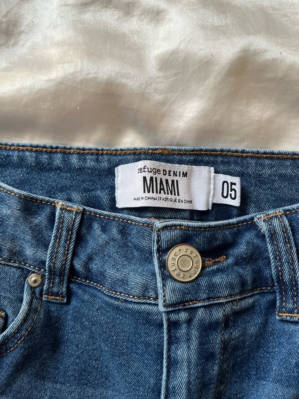 refuge Dark Blue MIAMI Denim Shorts - Picture 2 of 3